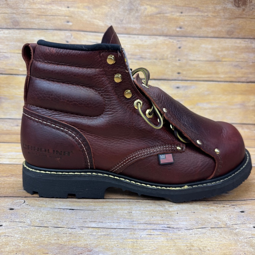 New Carolina Men's 6" 508 MetGuard Steel Toe Work Boots Brown Sz 10 D (No Box)